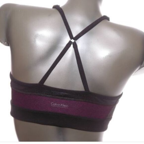 Sports Bra Calvin Klein Performance Tank Top Active Athletic Adjustable Straps M - Picture 4 of 6